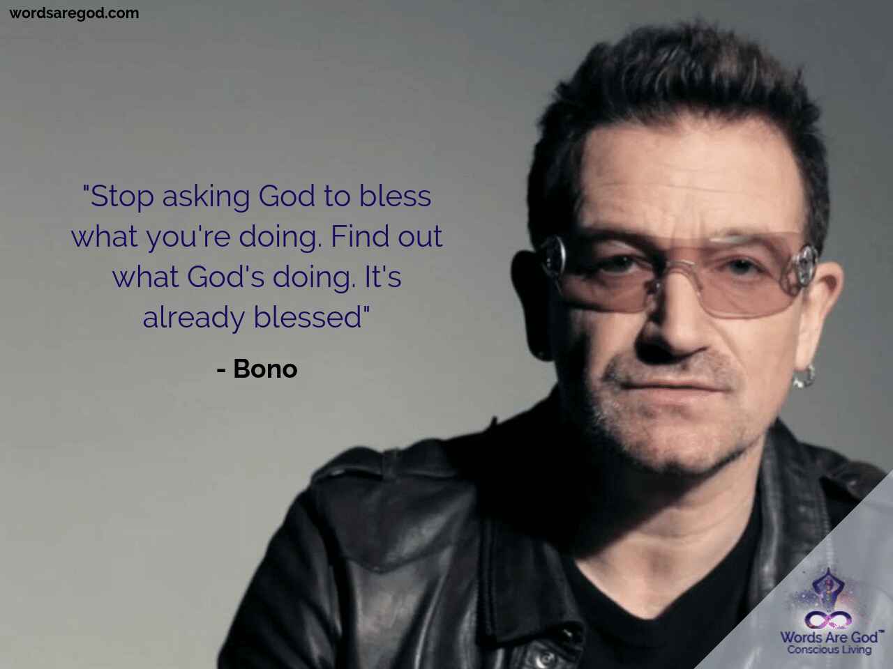 Bono Motivational quote