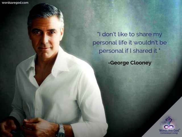 George Clooney Inspirational Quote