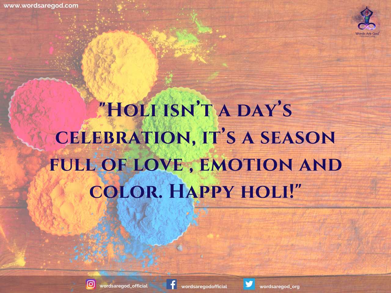 Happy Holi by Events and Festival