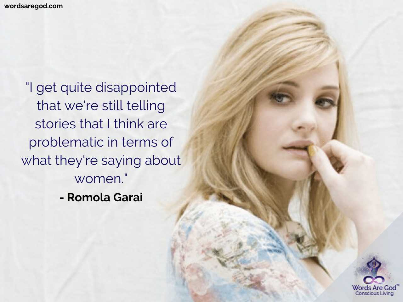 Romola Garai Inspirational Quotes by Romola Garai