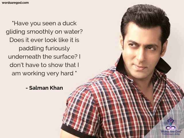 Salman Khan Inspirational Quote