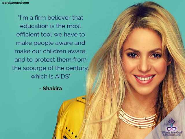 Shakira Inspirational Quotes